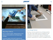 Tablet Screenshot of pacer-usa.com